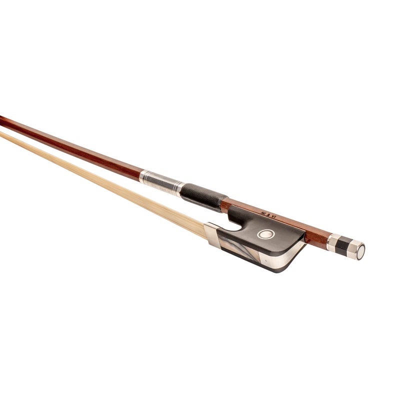 Mivi MI&VI CB-530 Classic Cello Bow 4/4 (Full Size) with Bow Soft Bag and Rosin for Bow Hairs Included - Ebony Frog - Well Balanced - Light Weight - Real Mongolian Horse Hair (Cello 4/4) - MIVI Music - Image 5